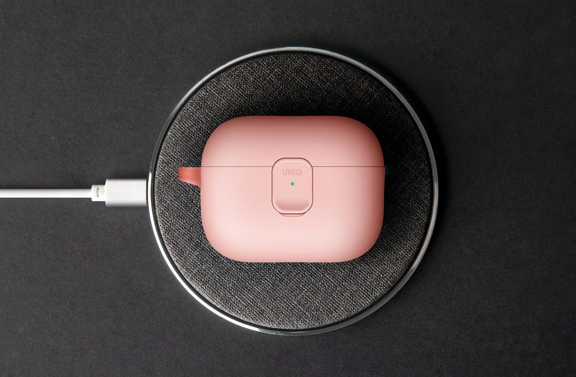Чехол UNIQ Clyde для AirPods Pro (3rd Gen), серый / желтый (Racingyellow Darkgrey)
