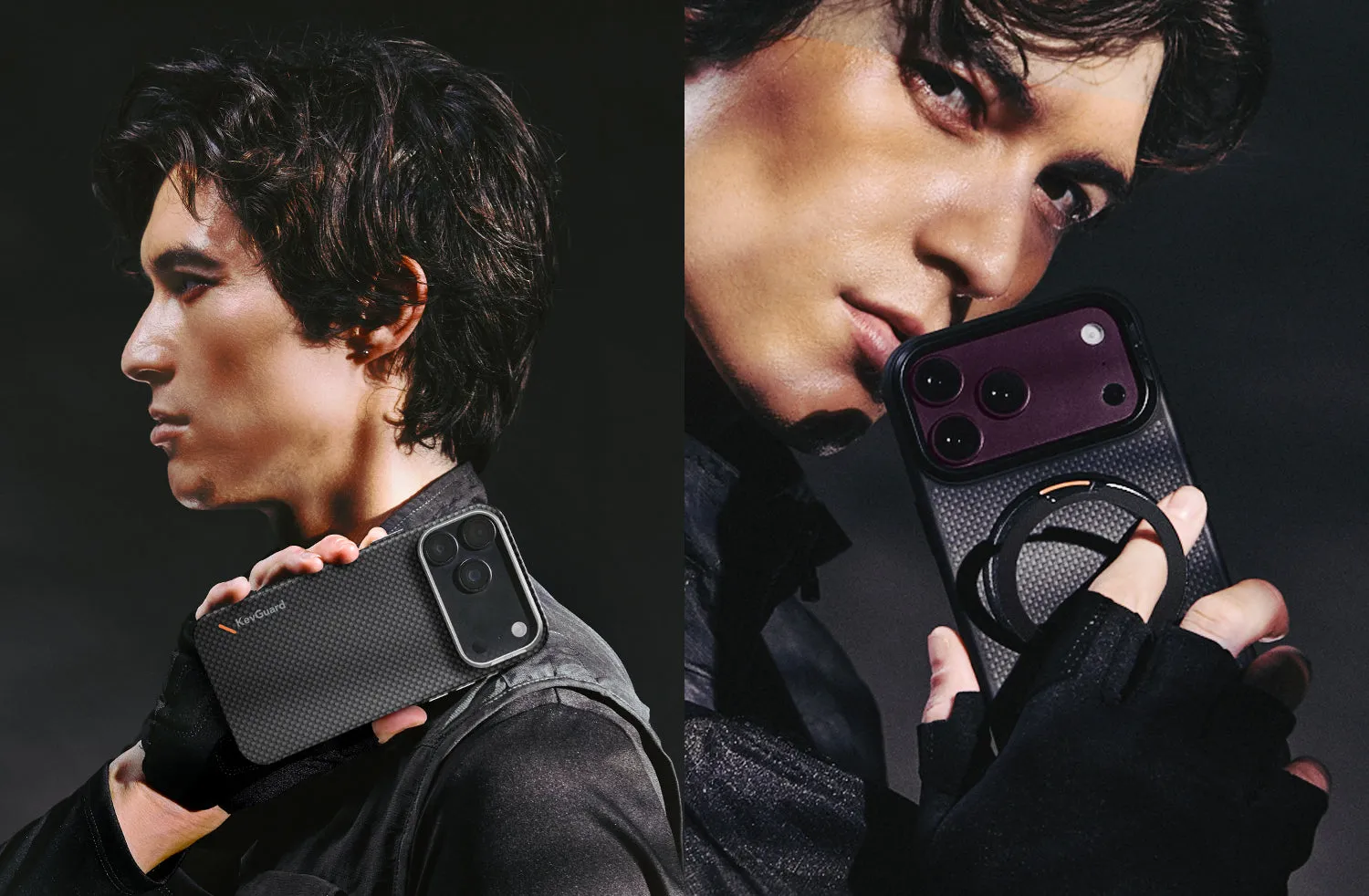 Чехол UNIQ Keva Tough для iPhone 18 Pro, черный (black)