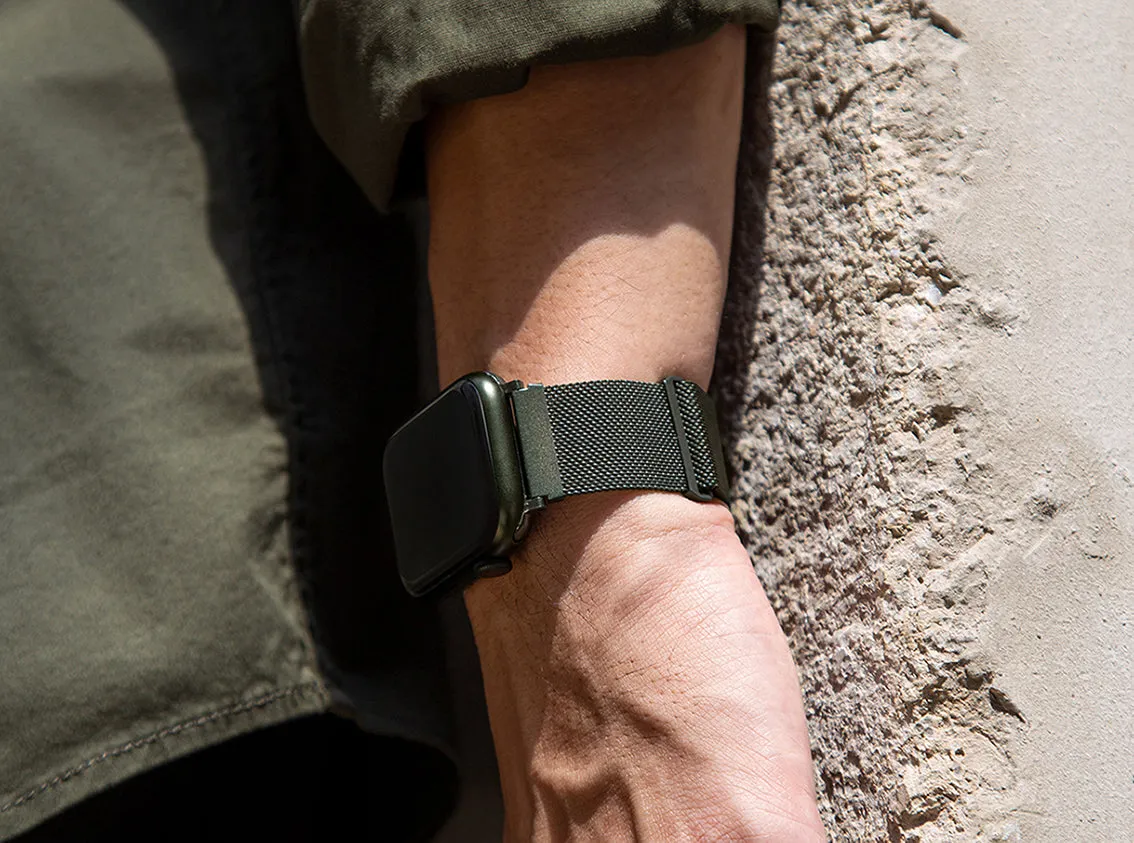 Ремешок UNIQ Dante для Apple Watch 46/45/44 мм, бежевый (Starlight)