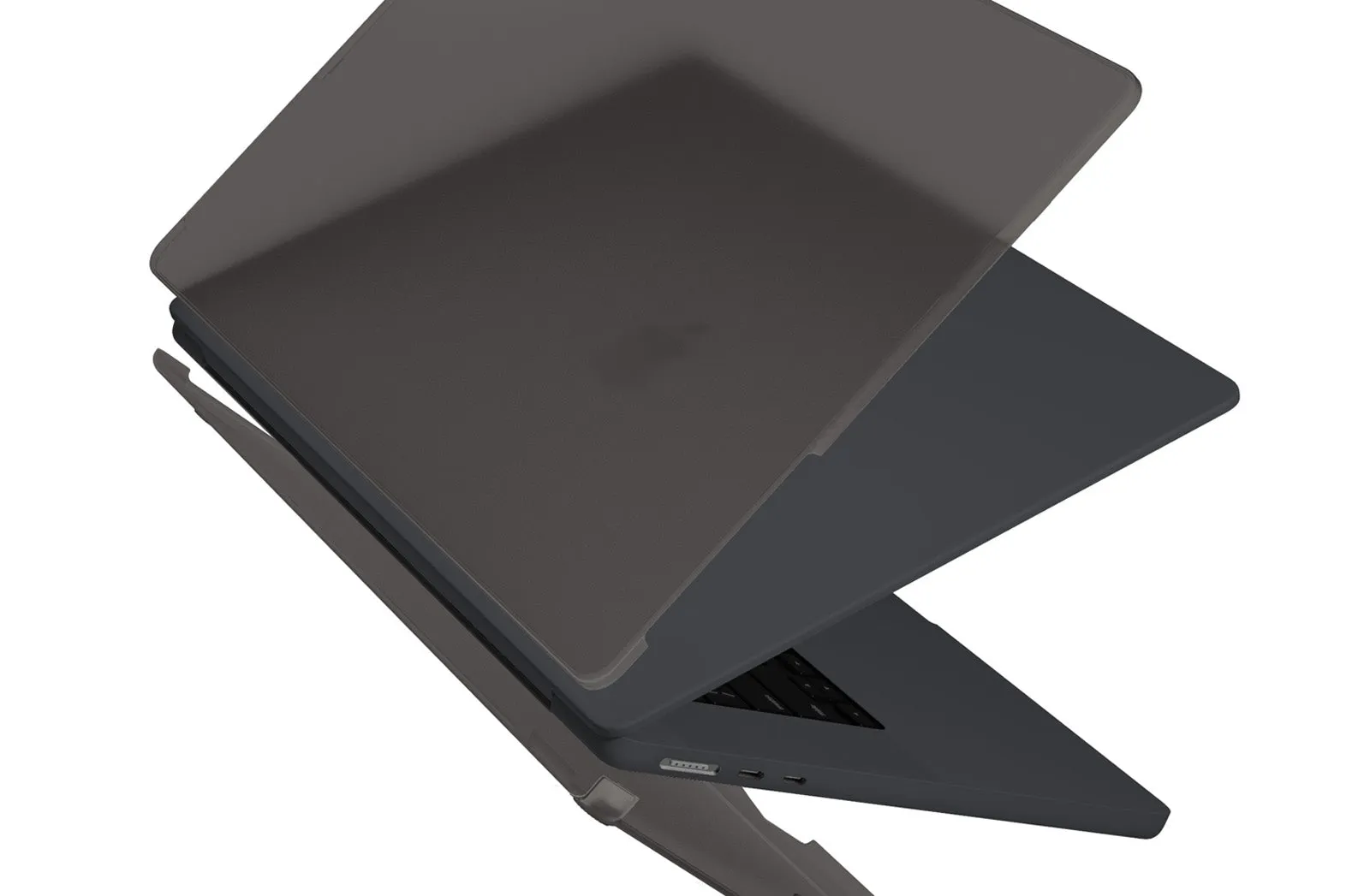 Чехол UNIQ Claro для MacBook Air 15" (M2-M5 2026), серый (Matte Grey)