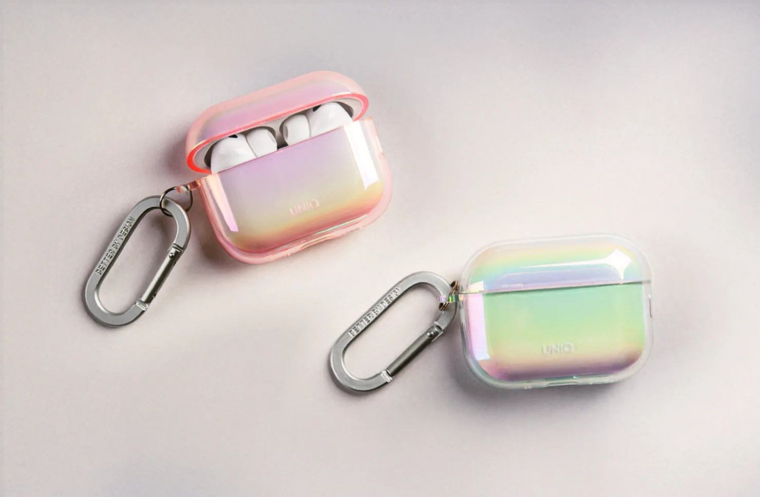 Чехол UNIQ Iridescia для AirPods Pro (3rd Gen), голографический (Holo Quartz)