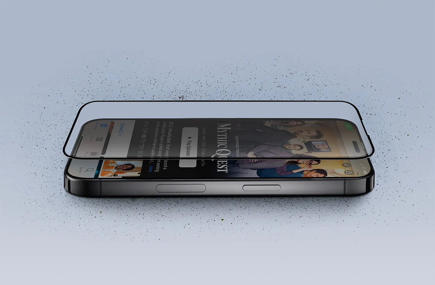 Защитное стекло UNIQ Optix Covex™ Smooth Matte для iPhone 16 Pro / iPhone 17