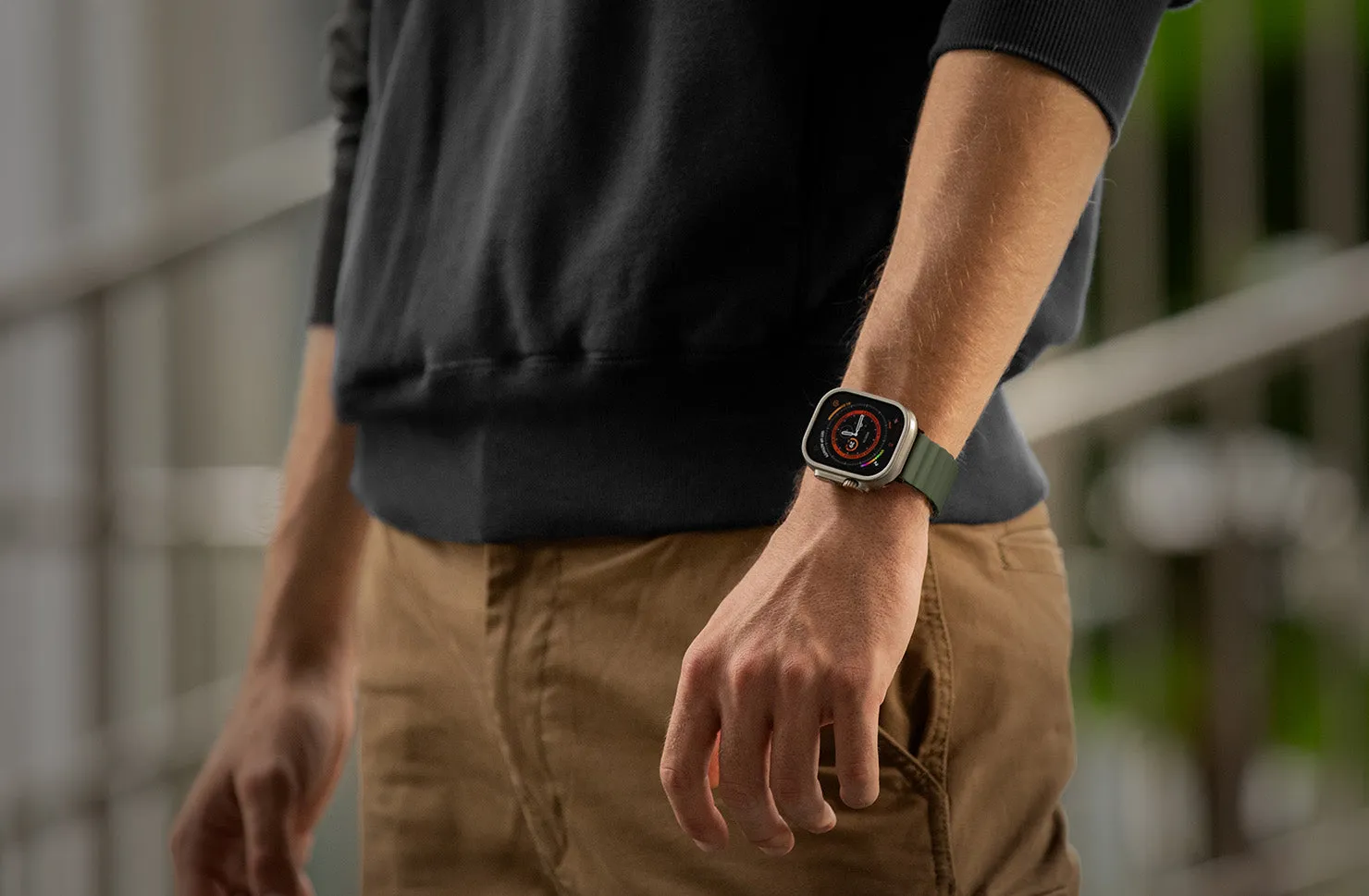 Ремешок UNIQ Revix для Apple Watch 49/46/45/44 мм, розовый / бежевый (Pink Beige)