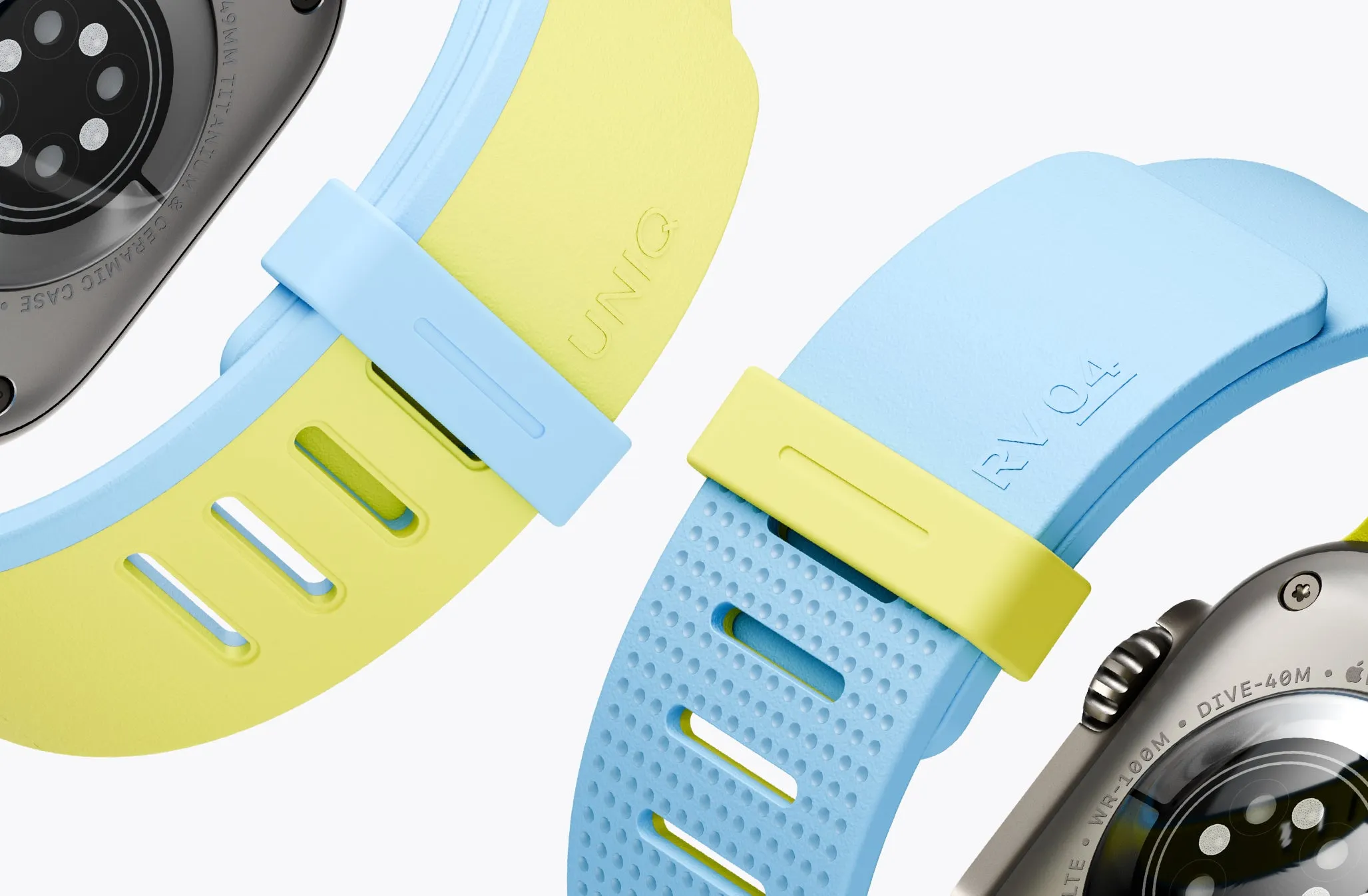 Ремешок UNIQ Revix IV PANTONE Edition для Apple Watch 42/41/40 мм, синий (Terratone Bluesurge)