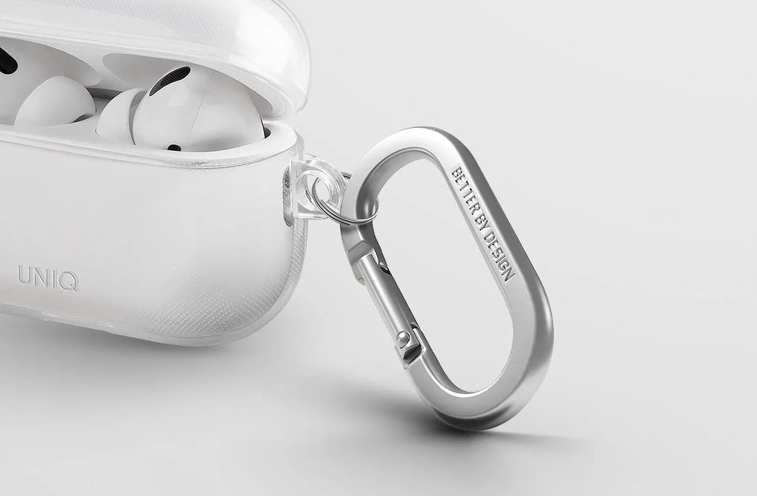 Чехол UNIQ Glase Pro для AirPods 4 / AirPods 5, прозрачный (Crystal Clear)