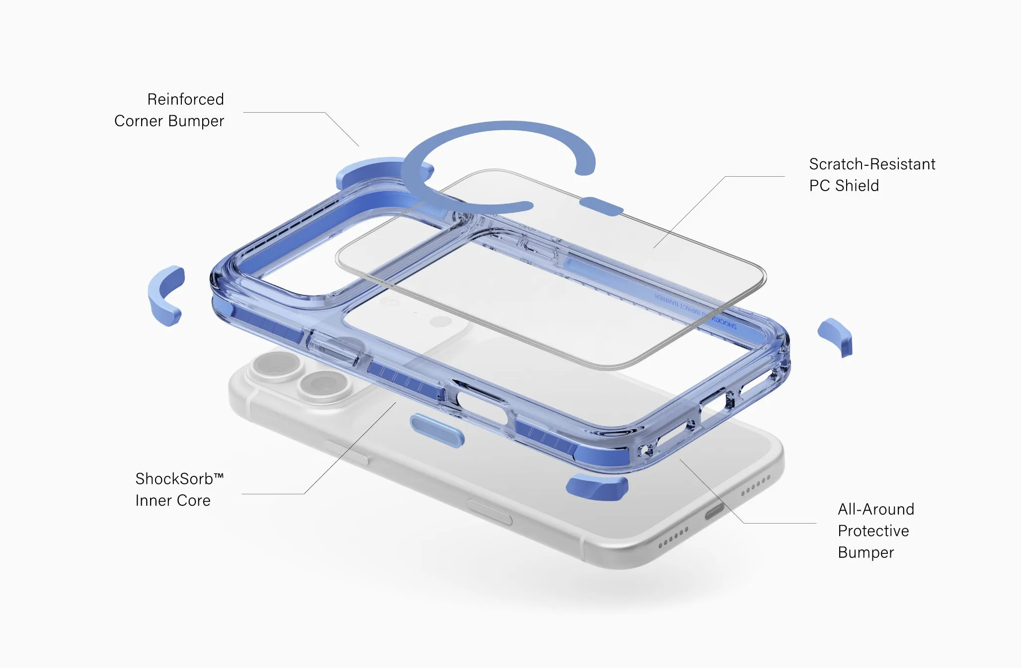 Чехол UNIQ Combat для iPhone 18 Pro, белый (white)