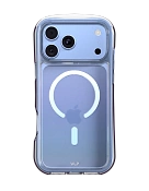 Чехол защитный VLP Bubble Case с MagSafe для iPhone 18 Pro Max, голубой